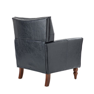 Gabriel Mid-Century Modern Upholstered Armchair with Solid Wood Legs