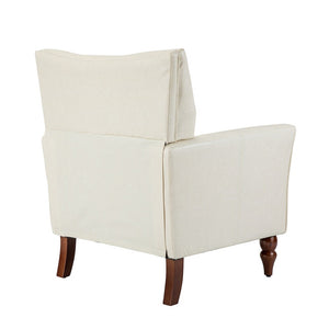 Gabriel Mid-Century Modern Upholstered Armchair with Solid Wood Legs