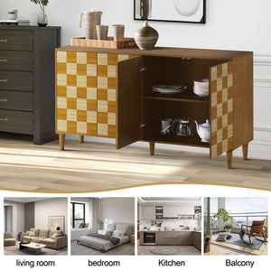 Geraldo 61'' 2 Shelves Modern Multifunctional Sideboard