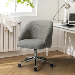 Joah Modern Mid-Back Swivel Office Chair with Rolling Wheels