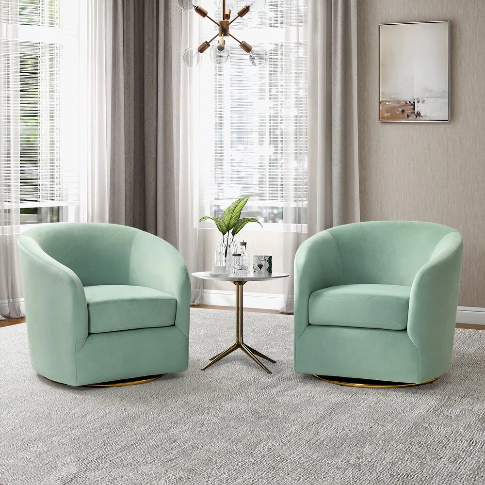 Swivel accent barrel online chair