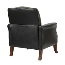 Bernhard Mid-Century Modern Leather Armchair with Nailhead Trim Design