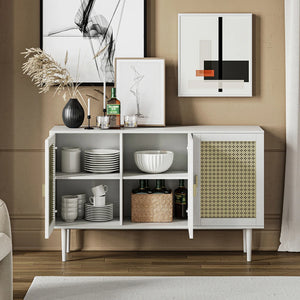 Janik 54" Modern Storage Sideboard with 2 Adjusted Shelves