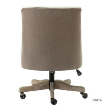 Estelle Swivel Tufted Task Modern Office Chair with Wood Base