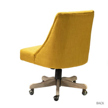 Estelle Swivel Tufted Task Modern Office Chair with Wood Base