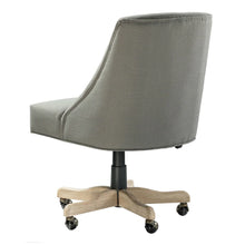 Estelle Swivel Tufted Task Modern Office Chair with Wood Base