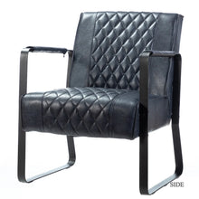 Lagash Mid Century Modern PU Leather Accent Armchair with Tufted Back