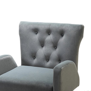 Loreto Modern Tufted Velvet Swivel chair with Adjustable Height Set of 2