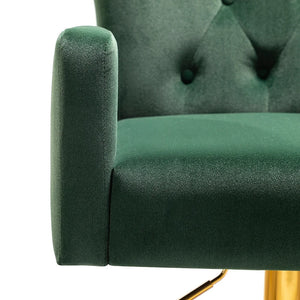 Loreto Modern Tufted Velvet Swivel chair with Adjustable Height Set of 2