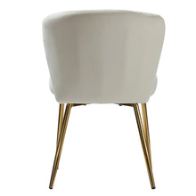 Luna Modern Glam Upholstered Tufted Back Side Accent Dining Chair with Small Base