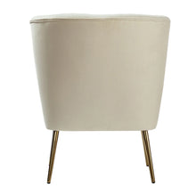 Monica Upholstered Modern Tufted Side Chair with Gold Legs Set of 2