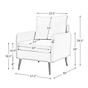 Narycia Modern Accent Arm Chair with Removable Cushions