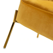 Nora Modern Accent Chair Comfy Velvet with Metal Legs