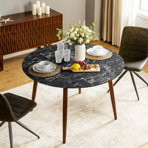 Round shape dining table set hot sale