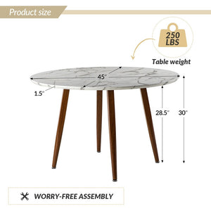 Philipp Modern Dining Table with Round Shape