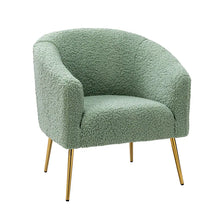 Rovigo Modern Upholstered Living Room Accent Barrel Chair with Metal Legs