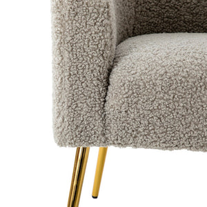 Rovigo Modern Upholstered Living Room Accent Barrel Chair with Metal Legs