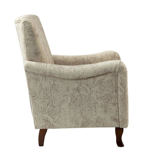 Samouel Modern Upholstered Armchair with Wingback Design Set of 2