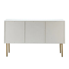 Selamat Modern Multifunctional Rattan-Decorated Sideboard with 3 Doors&2 Shelf