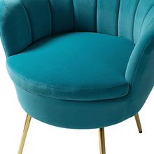 Xabier Cute Modern Upholstered Barrel Accent Chair with Tufted Set of 2