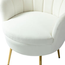 Xabier Cute Modern Upholstered Barrel Accent Chair with Tufted Set of 2