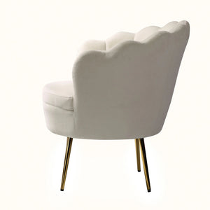 Xabier Cute Modern Upholstered Barrel Accent Chair with Tufted Set of 2