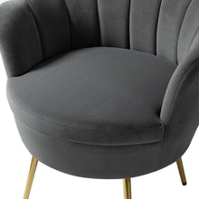 Xabier Cute Modern Upholstered Barrel Accent Chair with Tufted Set of 2