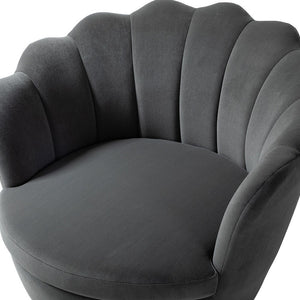 Xabier Cute Modern Upholstered Barrel Accent Chair with Tufted Set of 2