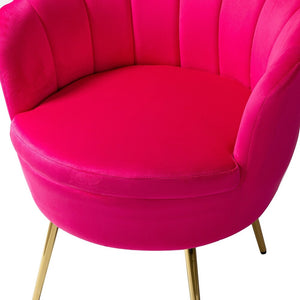 Xabier Cute Modern Upholstered Barrel Accent Chair with Tufted Set of 2