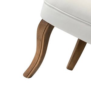 Xacobo Modern Velvet Tufted Vanity Stool with Wood Legs Set of 2