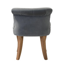 Xacobo Modern Velvet Tufted Vanity Stool with Wood Legs Set of 2