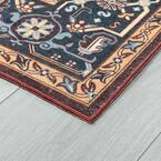 Antiquity Oriental Red 8 ft. x 10 ft. Machine Washable Indoor Area Rug