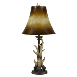 Buckhorn Gold and Brown Resin 100-watt 1-light Table Lamp