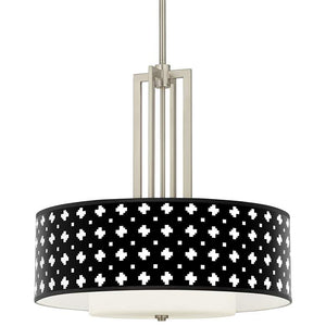 Carey 24" Brushed Nickel 4-Light Chandelier