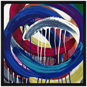 Abstract Swirls 30" Square Canvas Wall Art