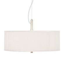 Textured Faux Silk 20" Wide Pendant Chandelier