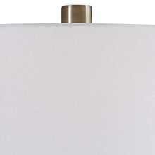 Chaya White and Brown Art Glass Table Lamp