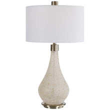 Chaya White and Brown Art Glass Table Lamp