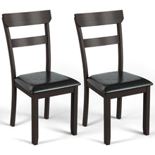 2 PCS Padded Dining Chairs Upholstered Kitchen Restaurant Chairs