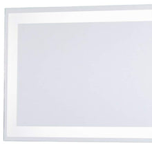 White 24" x 6 3/4" Rectangular LED Backlit Wall Mirror