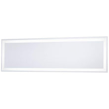 White 24" x 6 3/4" Rectangular LED Backlit Wall Mirror