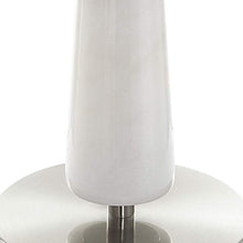 Bridgett White Marble Hourglass Table Lamp