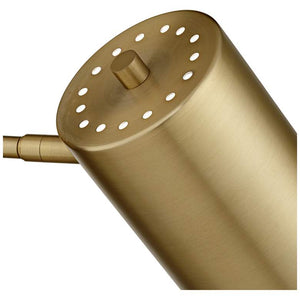 Carla Polished Brass Down-Light Plug-In Wall Lamp with USB Dimmer