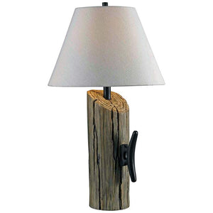 Kenroy Home Cole Wood Grain Table Lamp