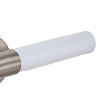 Clyinder LED bathroom & vanity light mount with transulucent acrylica Brush Nickel 18W - Brushed Nickel