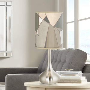 Modern Mosaic I Giclee Modern Droplet Table Lamp