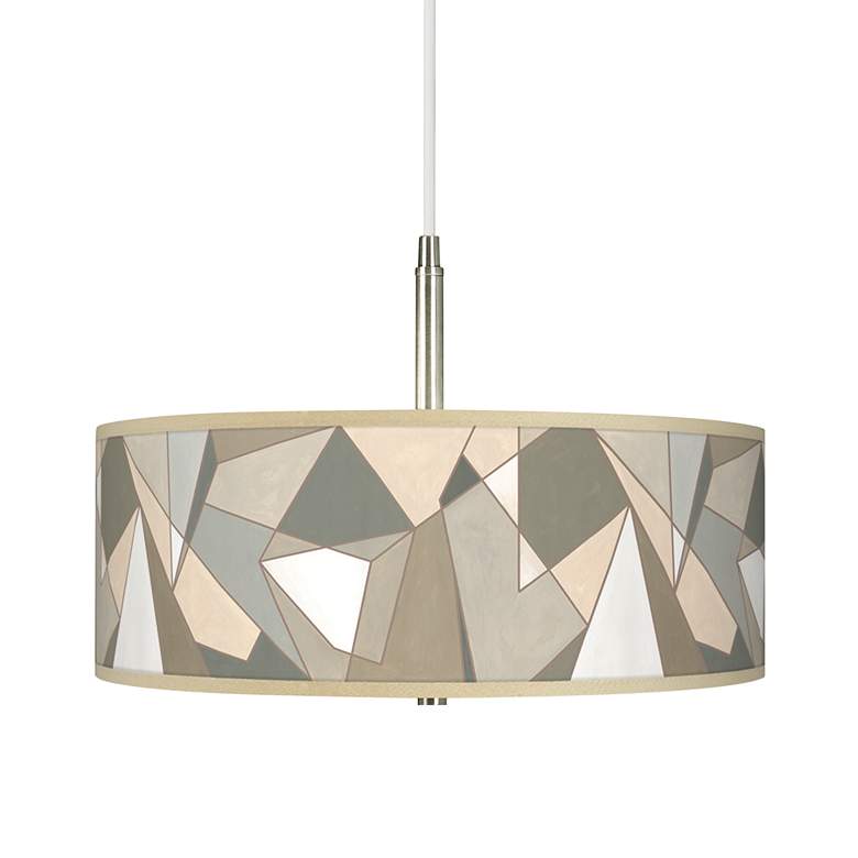 Modern Mosaic I Giclee Pendant Chandelier