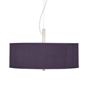 Textured Faux Silk 20" Wide Pendant Chandelier