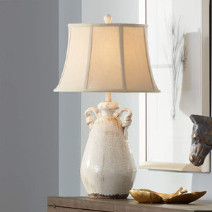 Isabella Ivory Ceramic Table Lamp by Regency Hill