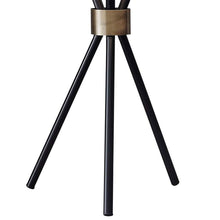 Benson Black and Antique Brass Tripod Table Lamp